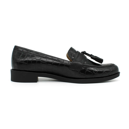 Mocasín Motitas Negro Croc 863067